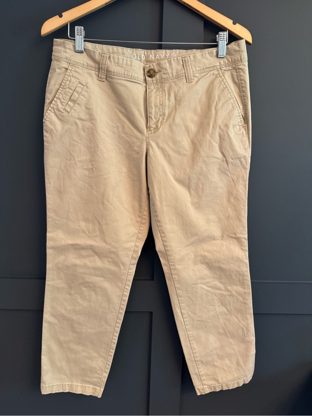 Old Navy Women's Beige Crop Chinos